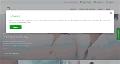 Desktop Screenshot of molnlycke.com
